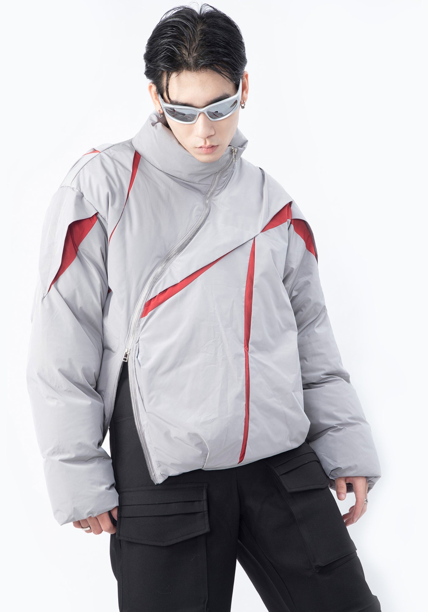 Doudoune Unisexe Coton Polyester | Asymétrique Élégante Hiver Cocooning 6