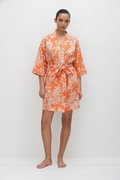 Femme 100% Coton Peignoir Kimono | Floral Ample Élégant pour Moments de Détente 0
