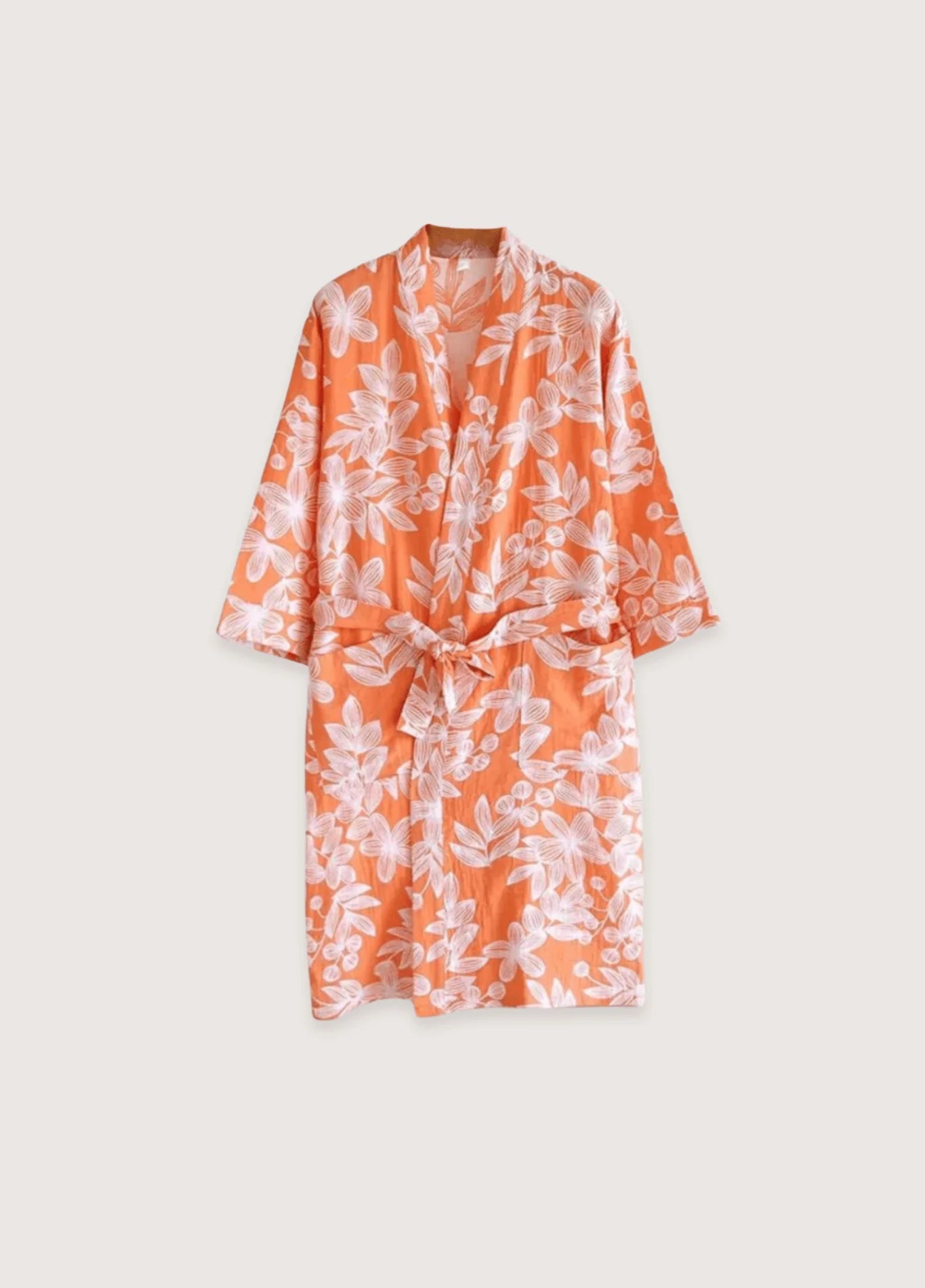 Femme 100% Coton Peignoir Kimono | Floral Ample Élégant pour Moments de Détente 2