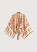 Femme Kimono Beige | Élégant Tissu Doux et Fluide 0