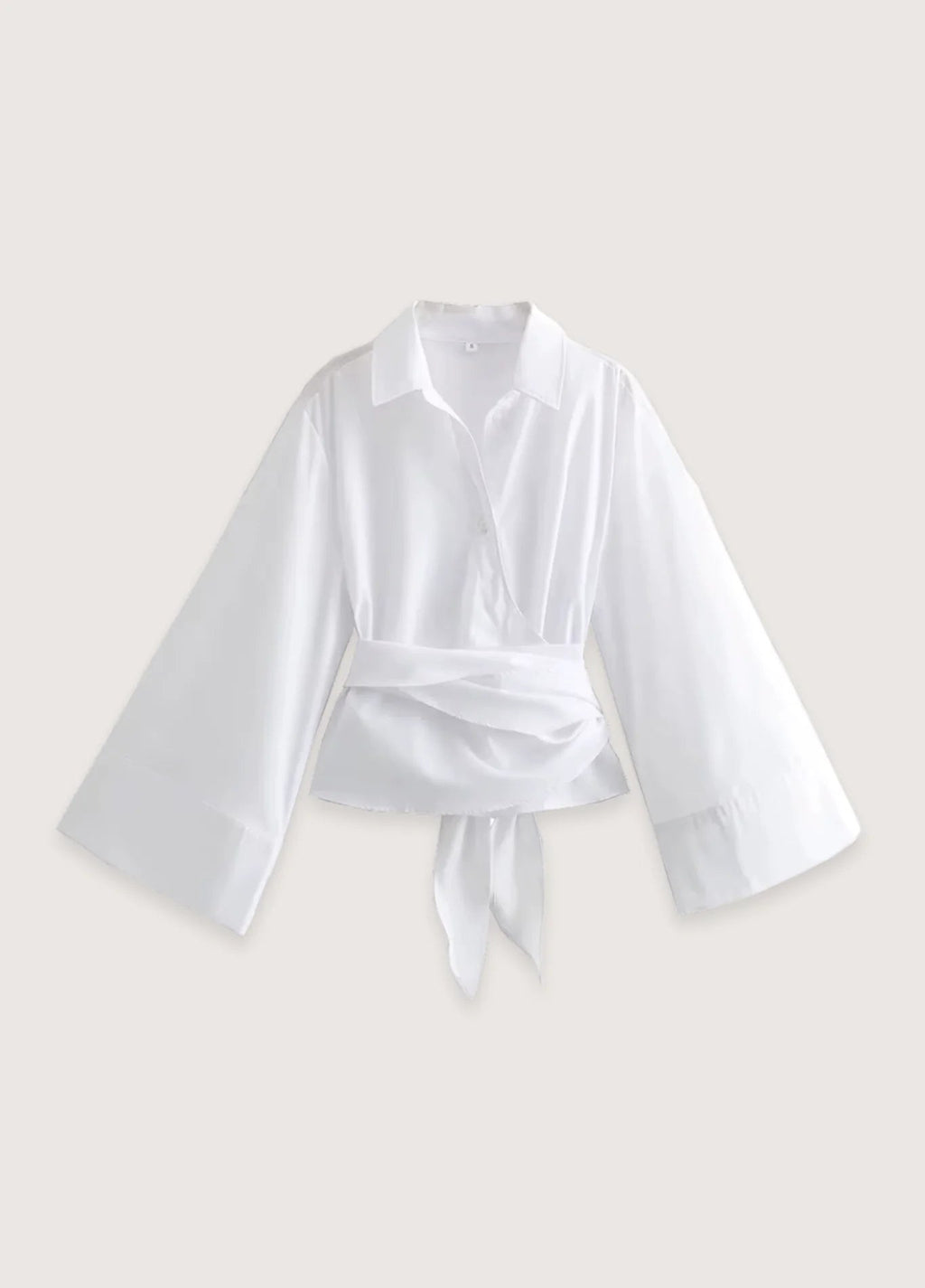 Femme Kimono Court Blanc | Élégant et Moderne 0