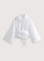 Femme Kimono Court Blanc | Élégant et Moderne 0