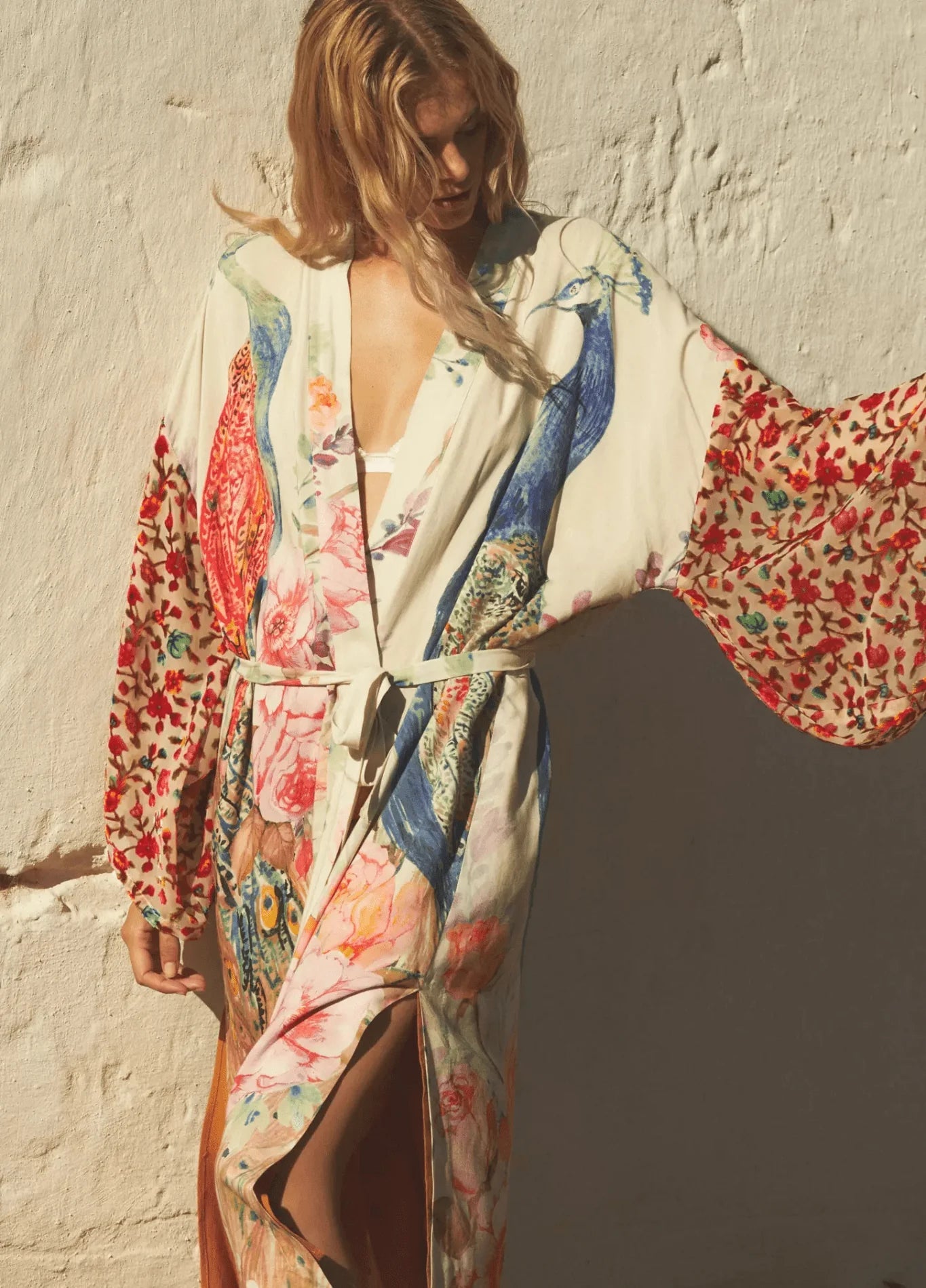 Femme Kimono Floral Long | Élégant et Confortable Veste d'Été 0