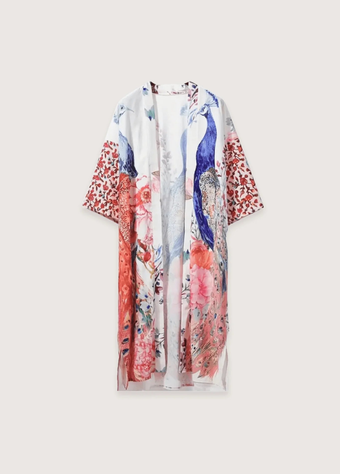 Femme Kimono Floral Long | Élégant et Confortable Veste d'Été 2