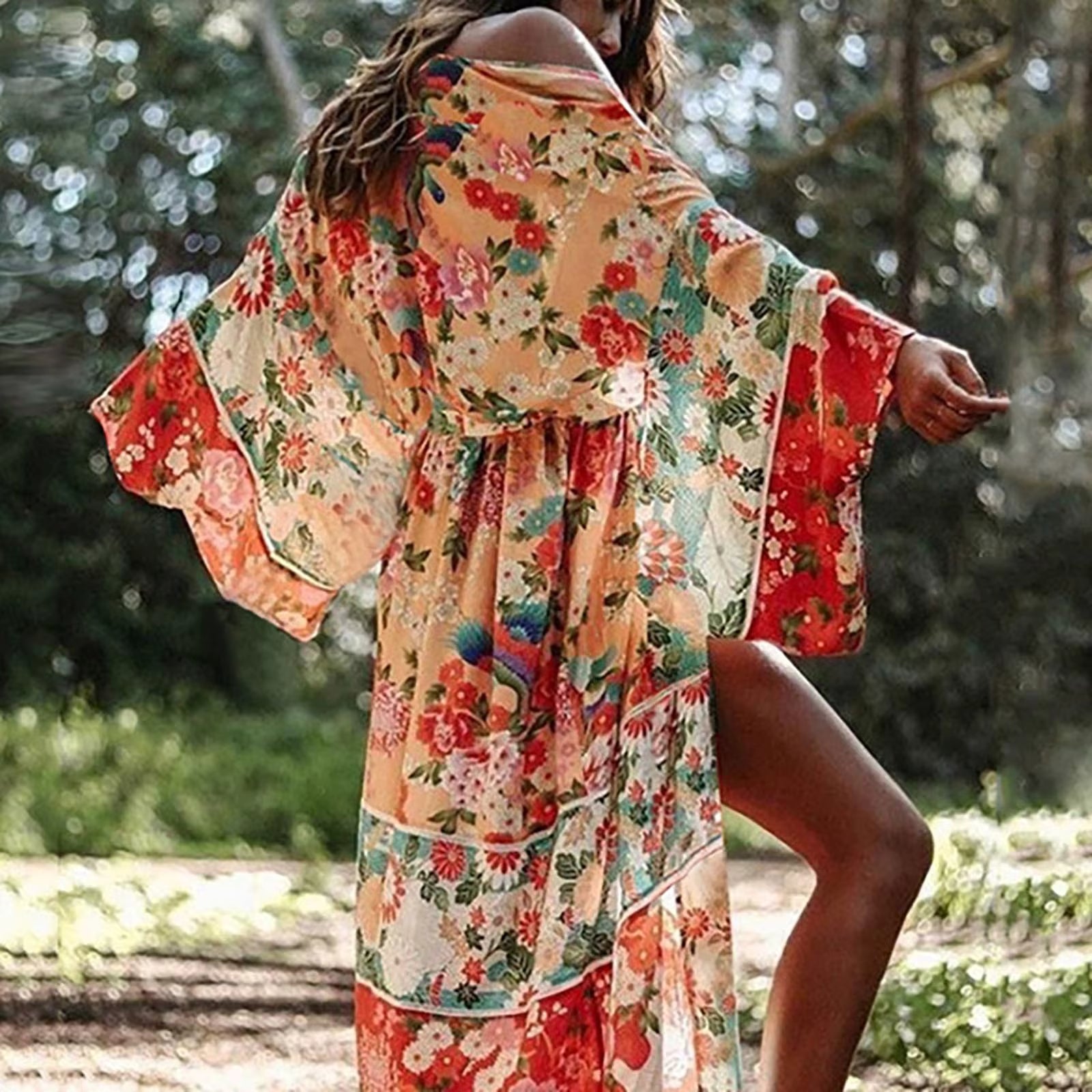Femme Kimono Floral | Élégant Vêtement d'Été Confortable 2