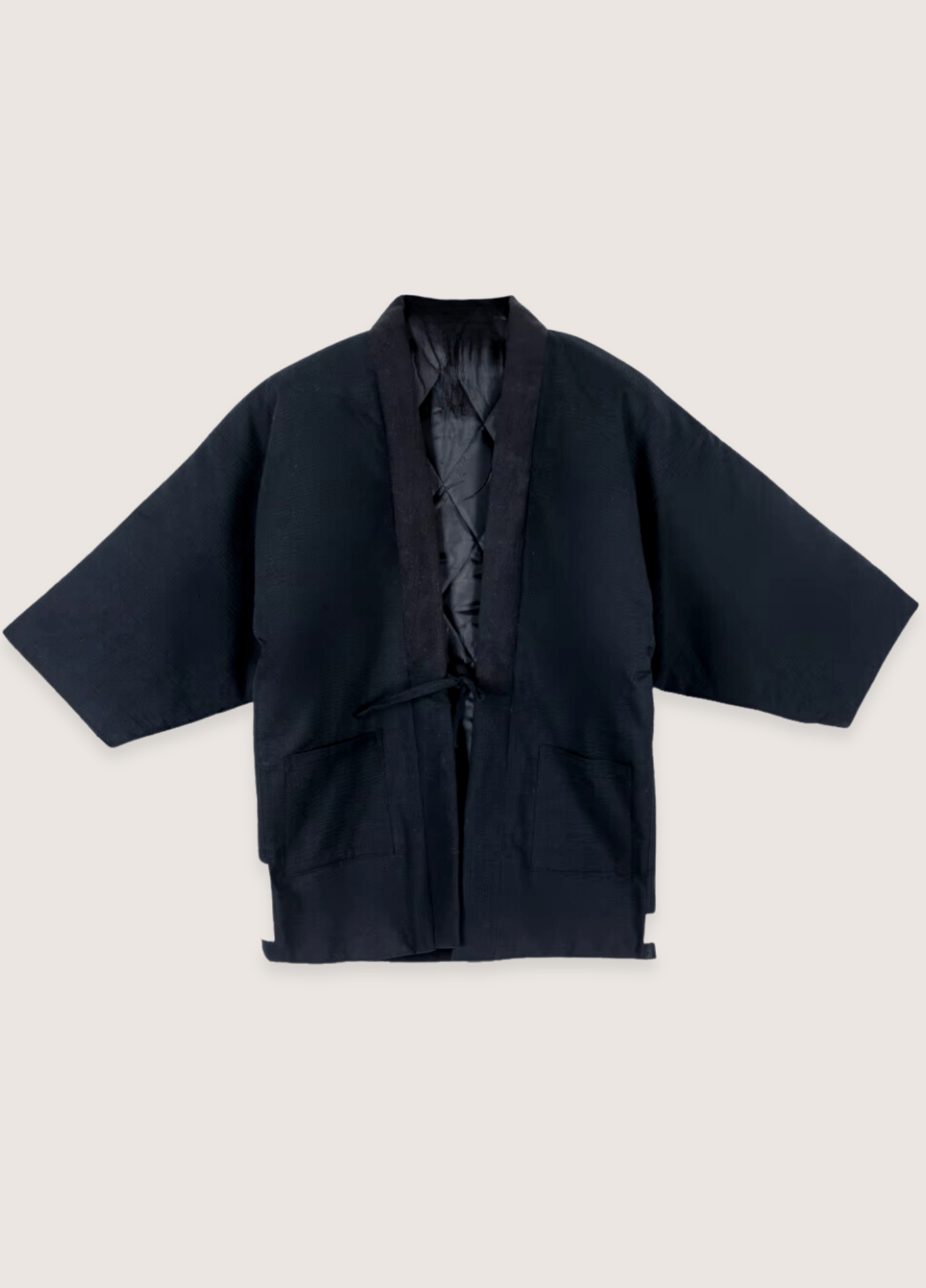 Homme Veste Kimono Noir | Élégante Tunique Japonaise Traditionnelle 1