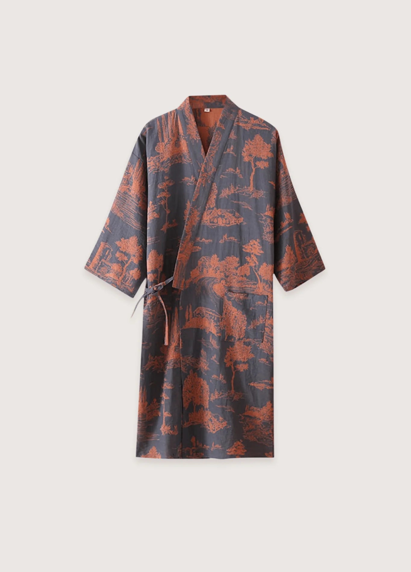 Hommes Peignoir Kimono Japonais | Élégant Confortable Tissu Coton 4