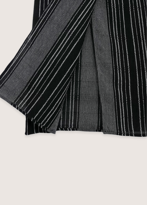 Jupe Femme en Coton à Rayures | Élégante Mi-Longue Style Kimono 1
