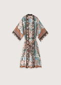 Kimono Femme Coton Bohème | Élégant Long Vêtement Japonais Chic 0