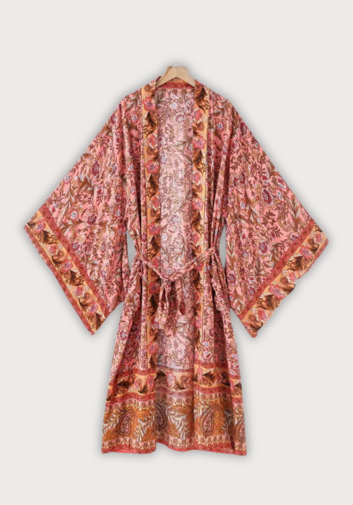 Kimono Femme Coton Floral | Élégant Long Kimono Japonais pour Détente 0