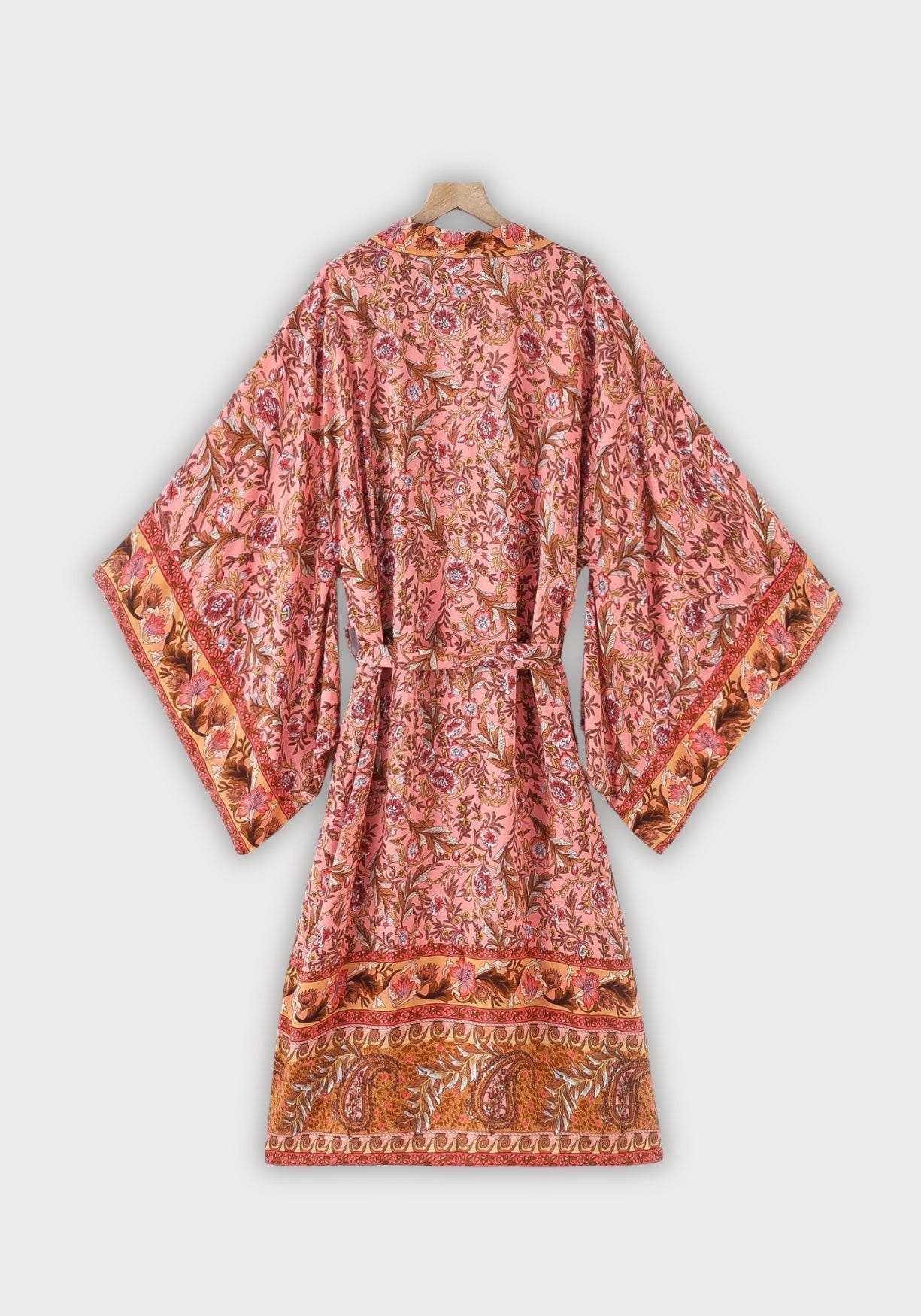 Kimono Femme Coton Floral | Élégant Long Kimono Japonais pour Détente 1