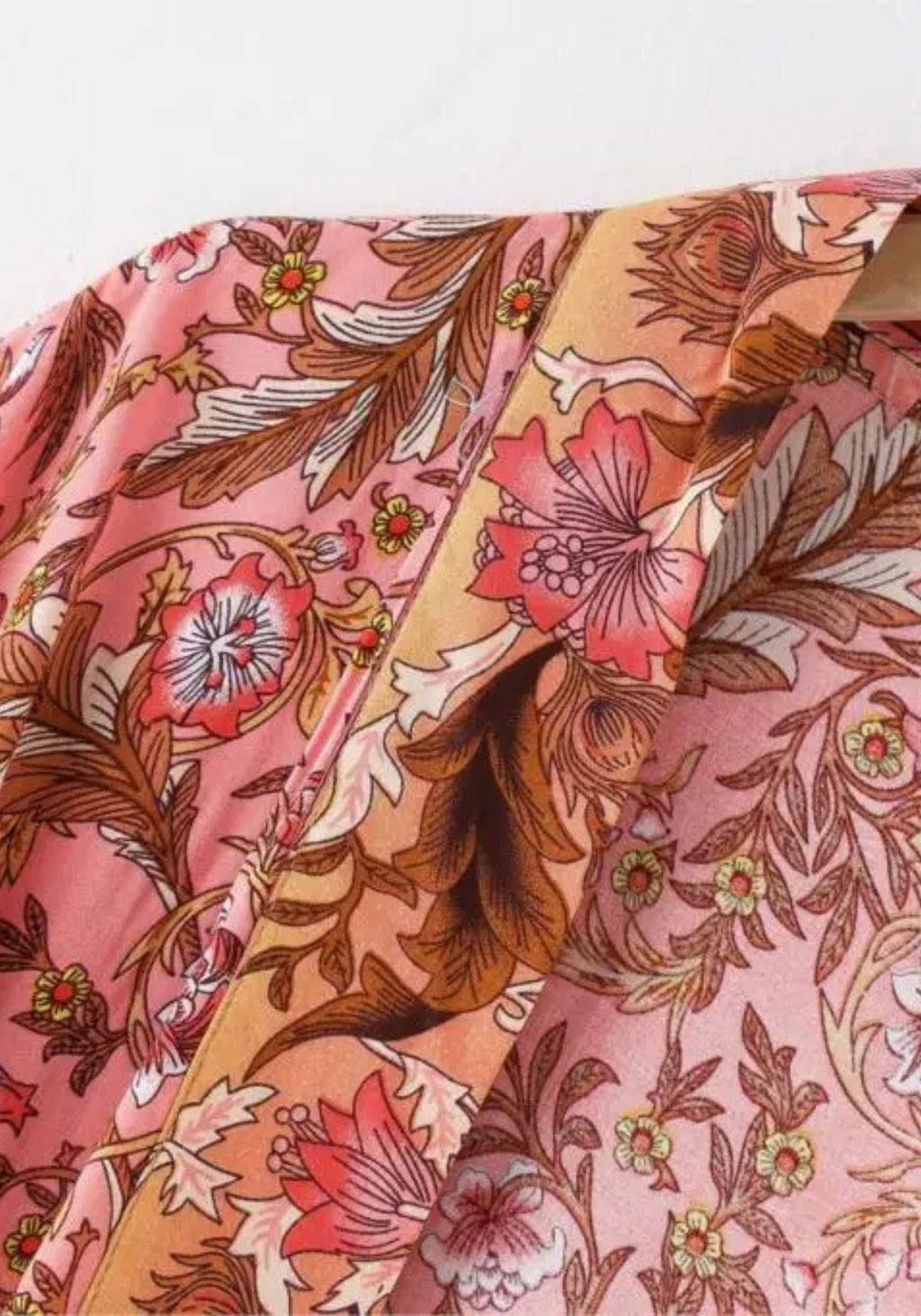 Kimono Femme Coton Floral | Élégant Long Kimono Japonais pour Détente 3