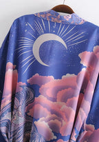 Kimono Femme Coton Léger | Élégant Kimono de Plage de Style Bohème Été 2