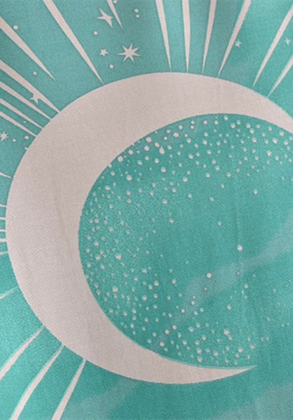 Kimono Femme Coton Léger de Plage | Élégant et Bohème Turquoise avec Motifs Floraux 5