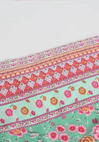 Kimono Femme Coton Long | Élégant Aérien à Fleurs pour Été 2