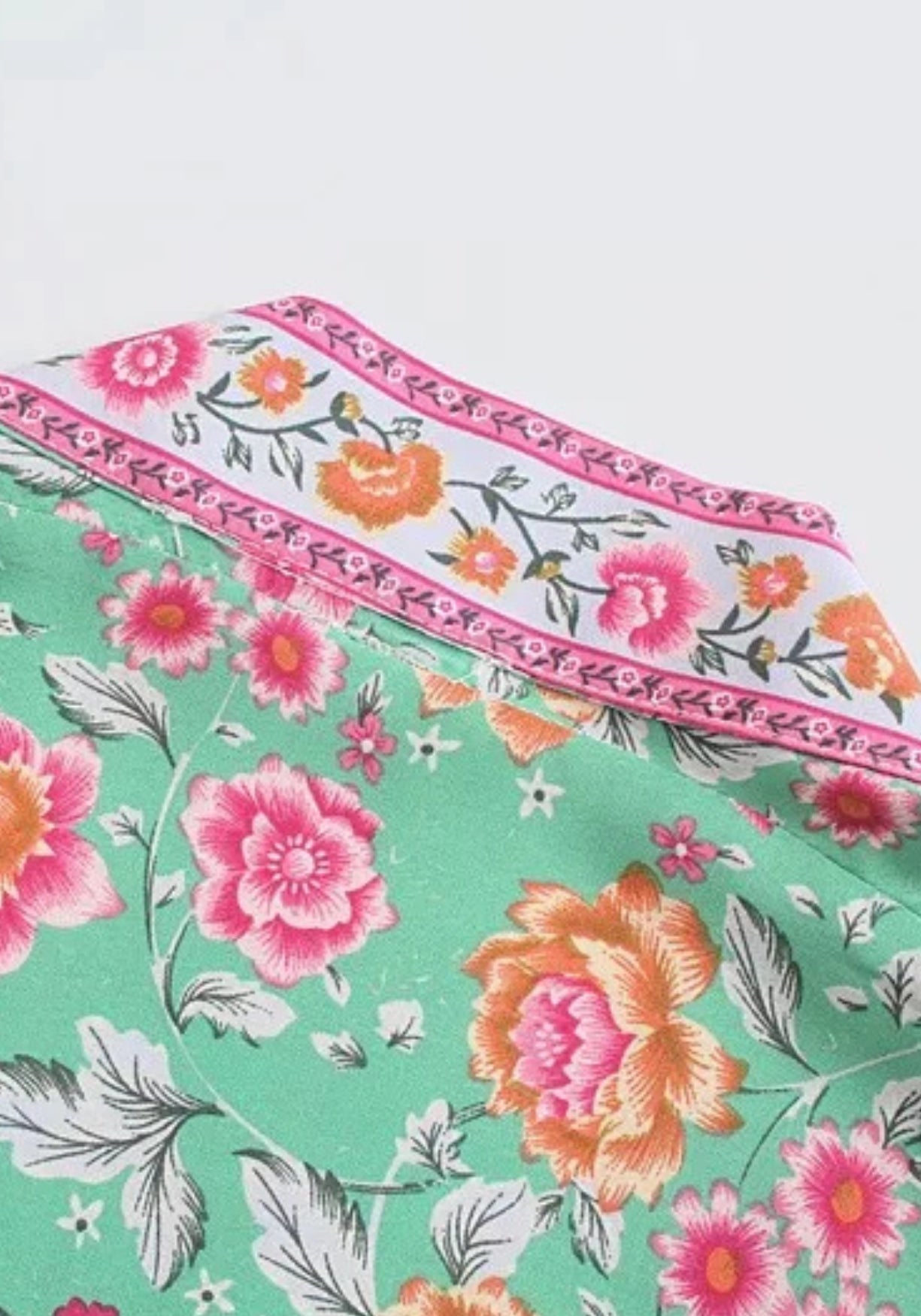 Kimono Femme Coton Long | Élégant Aérien à Fleurs pour Été 3