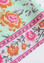Kimono Femme Coton Long | Élégant Aérien à Fleurs pour Été 4