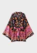 Kimono Femme Floral 100% Coton | Élégant et Aérien pour l'Été 0
