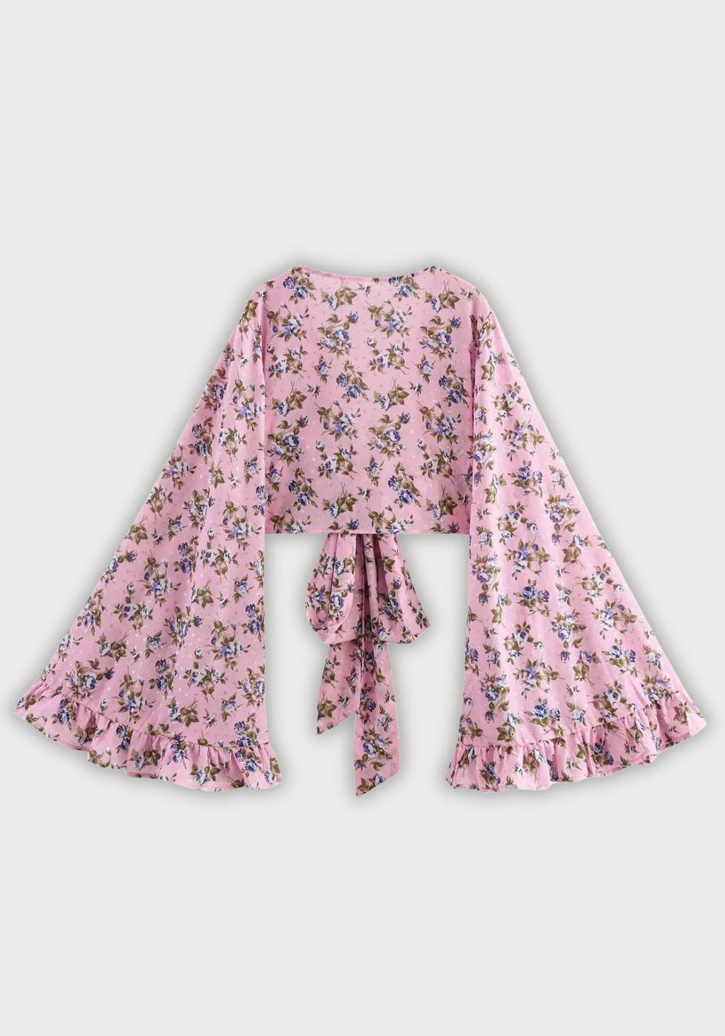 Kimono Femme Floral En Polyester | Élégant Court Cache-Cœur Rose Pour Été 1