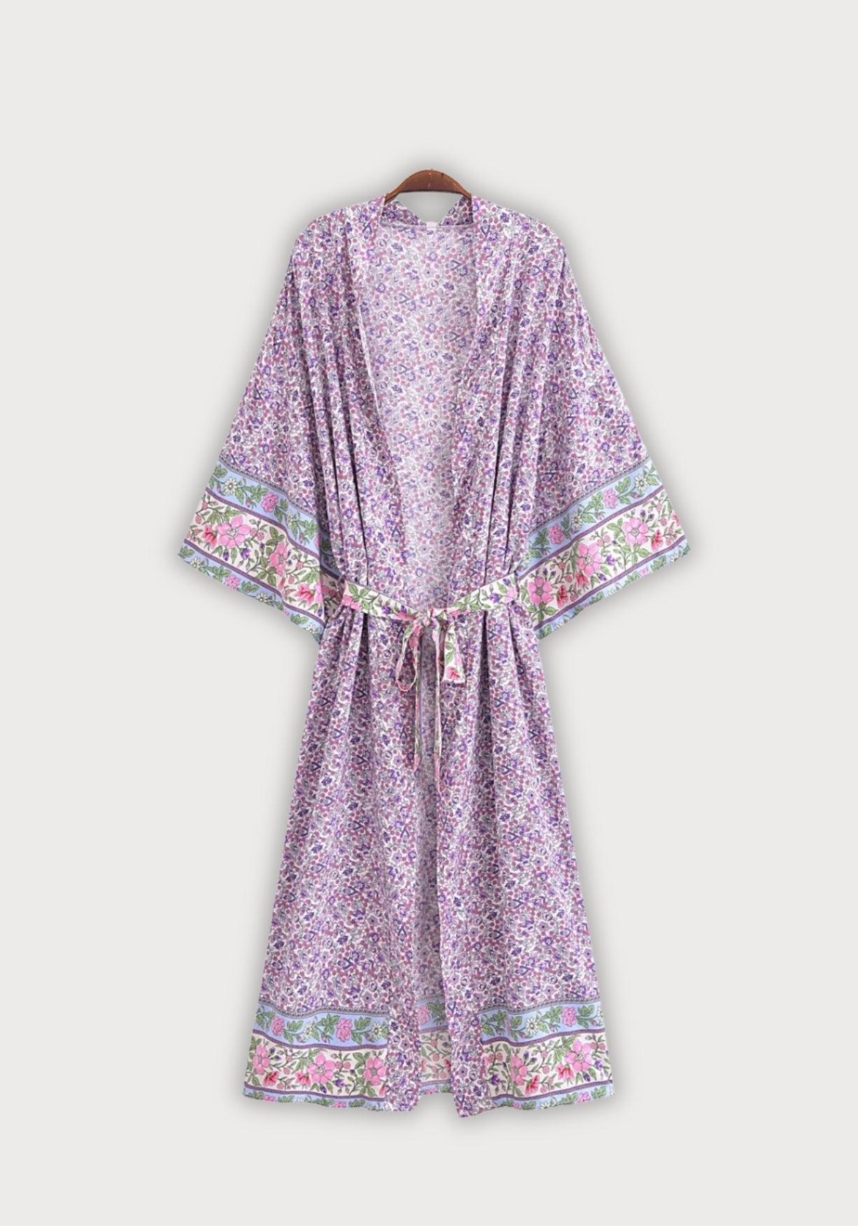 Kimono Femme Floral Léger | Élégant Kimono Long Plage Estival 0