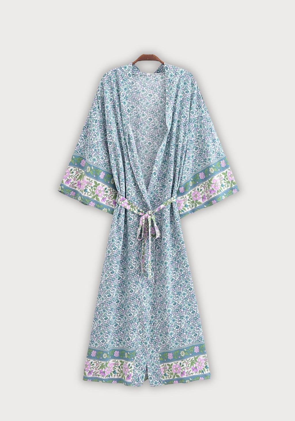 Kimono Femme Floral Léger | Élégant Kimono Long d'Été Bohème 0