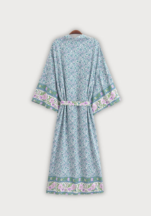 Kimono Femme Floral Léger | Élégant Kimono Long d'Été Bohème 1