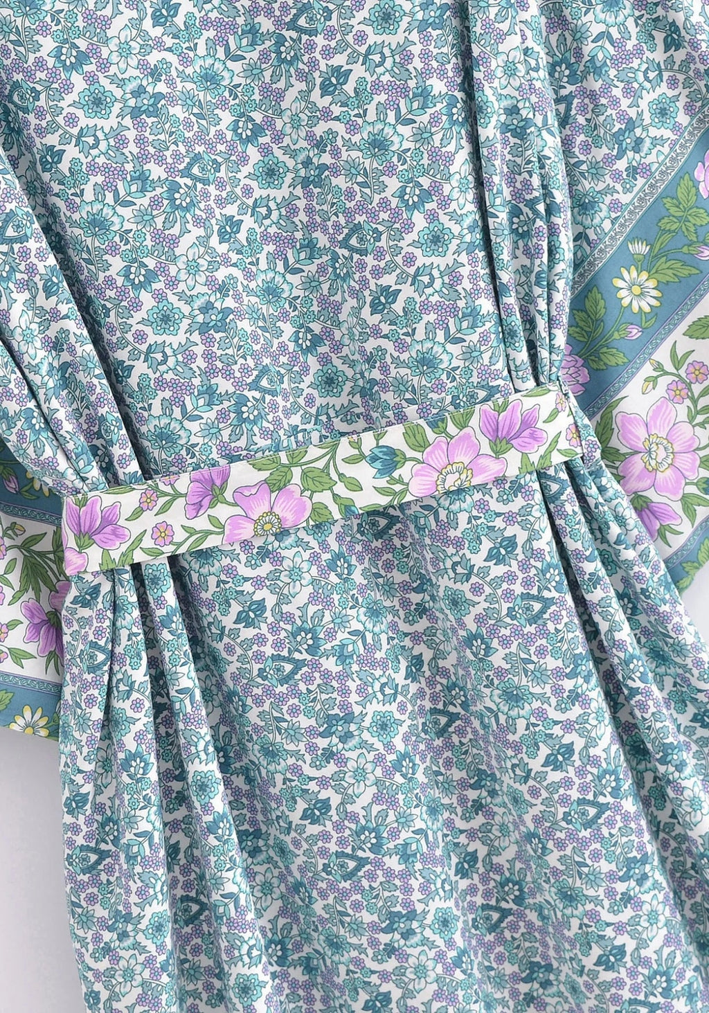 Kimono Femme Floral Léger | Élégant Kimono Long d'Été Bohème 3