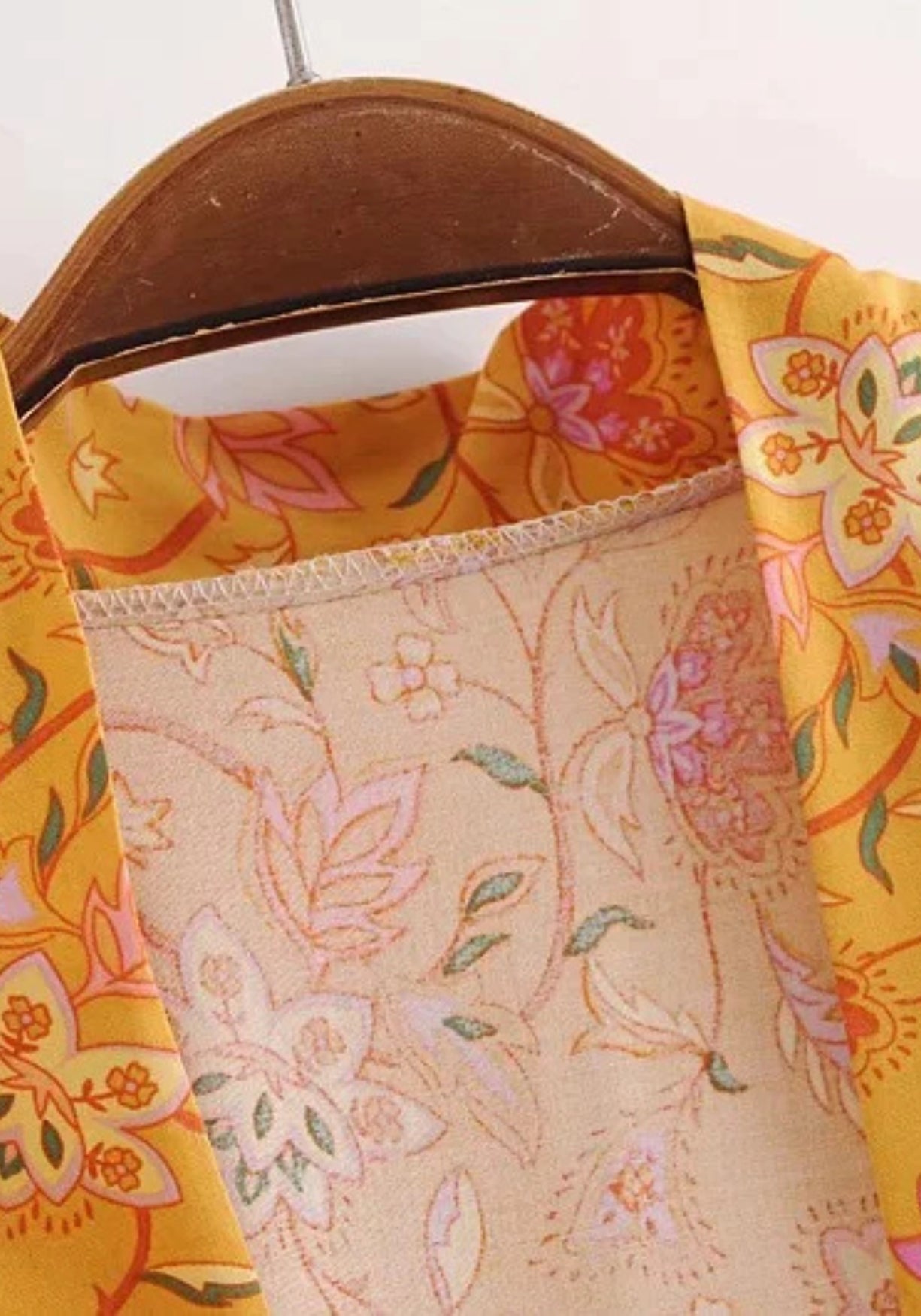 Kimono Femme Floral Mi-Long | Élégant Kimono Plage Bohème d'Été 2