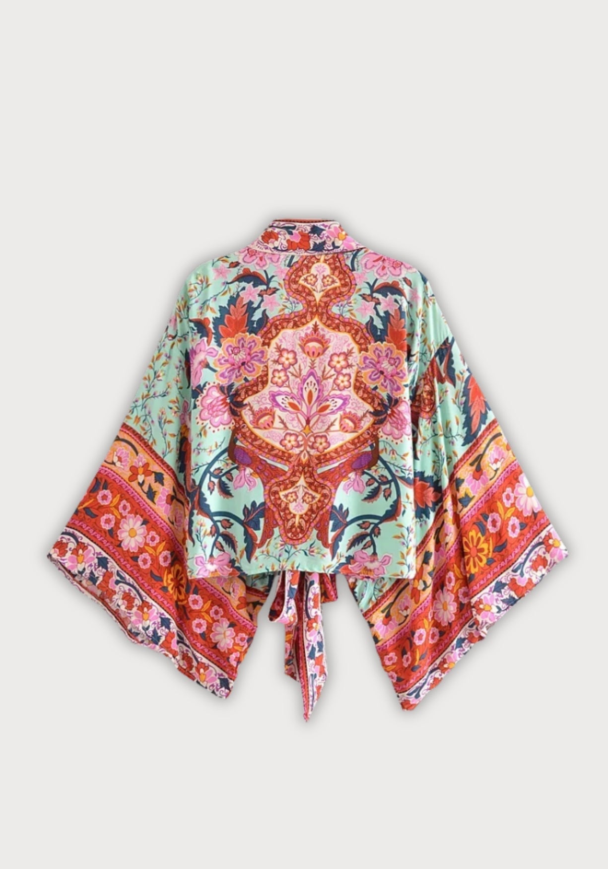 Kimono Femme Floral en Coton | Élégant Kimono de Plage d'Été avec Manches Papillon 1