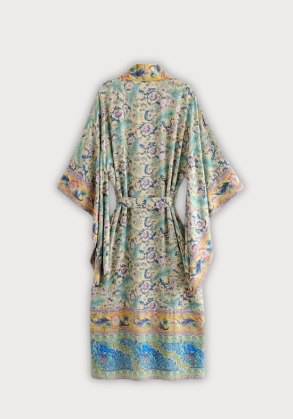 Kimono Femme Floral en Coton | Élégant Long avec Manches Amples 1