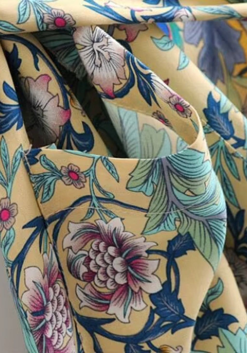 Kimono Femme Floral en Coton | Élégant Long avec Manches Amples 3