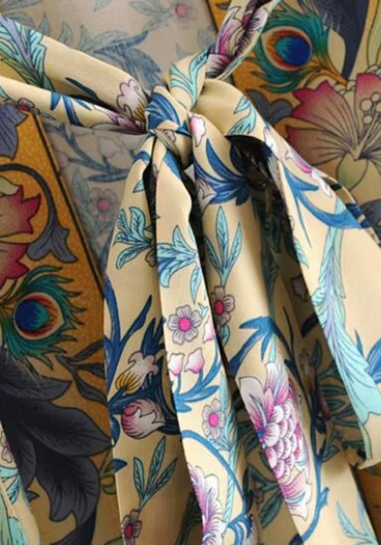 Kimono Femme Floral en Coton | Élégant Long avec Manches Amples 4