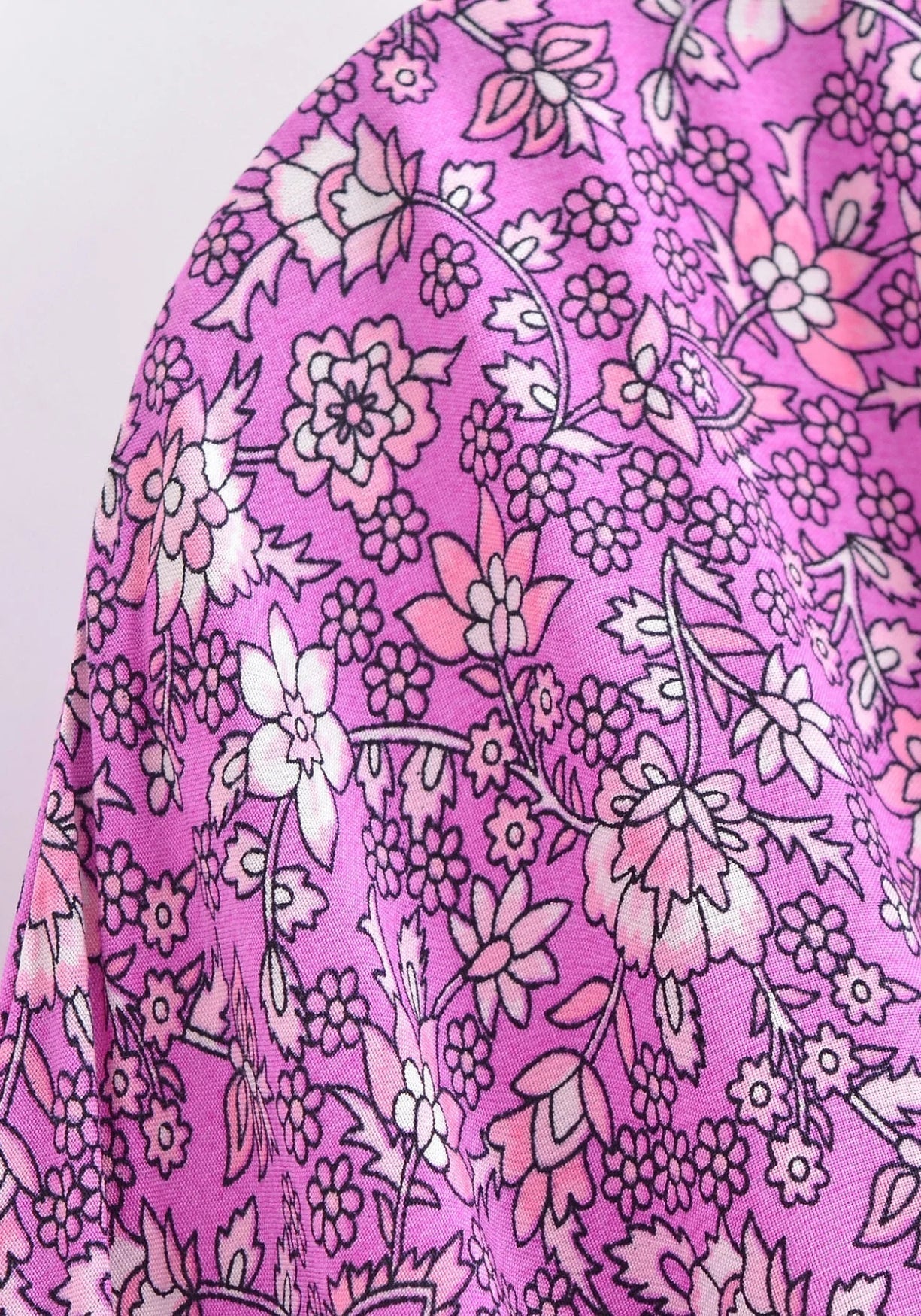 Kimono Femme Floral en Polyester | Élégant Long Kimono de Plage d'Été 4