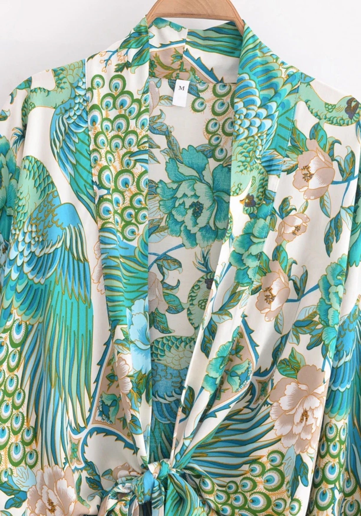 Kimono Femme Floral en Rayonne | Élégant Kimono de Plage Court Bohème 2