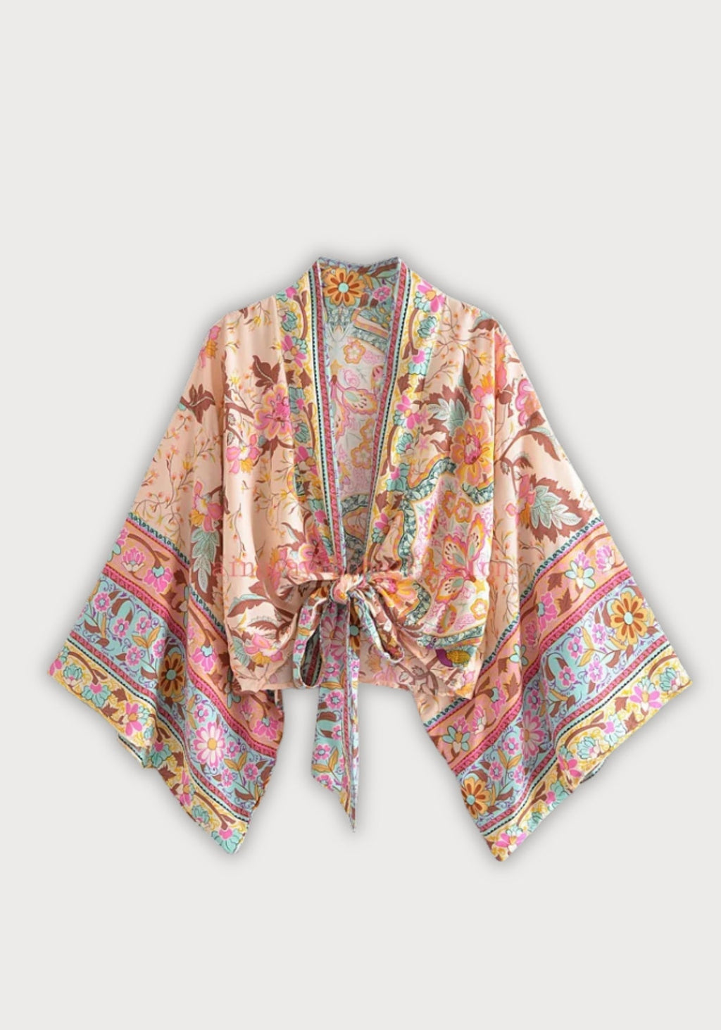 Kimono Femme Imprimé Floral | Aérien et Élégant en Coton Rayonne 0