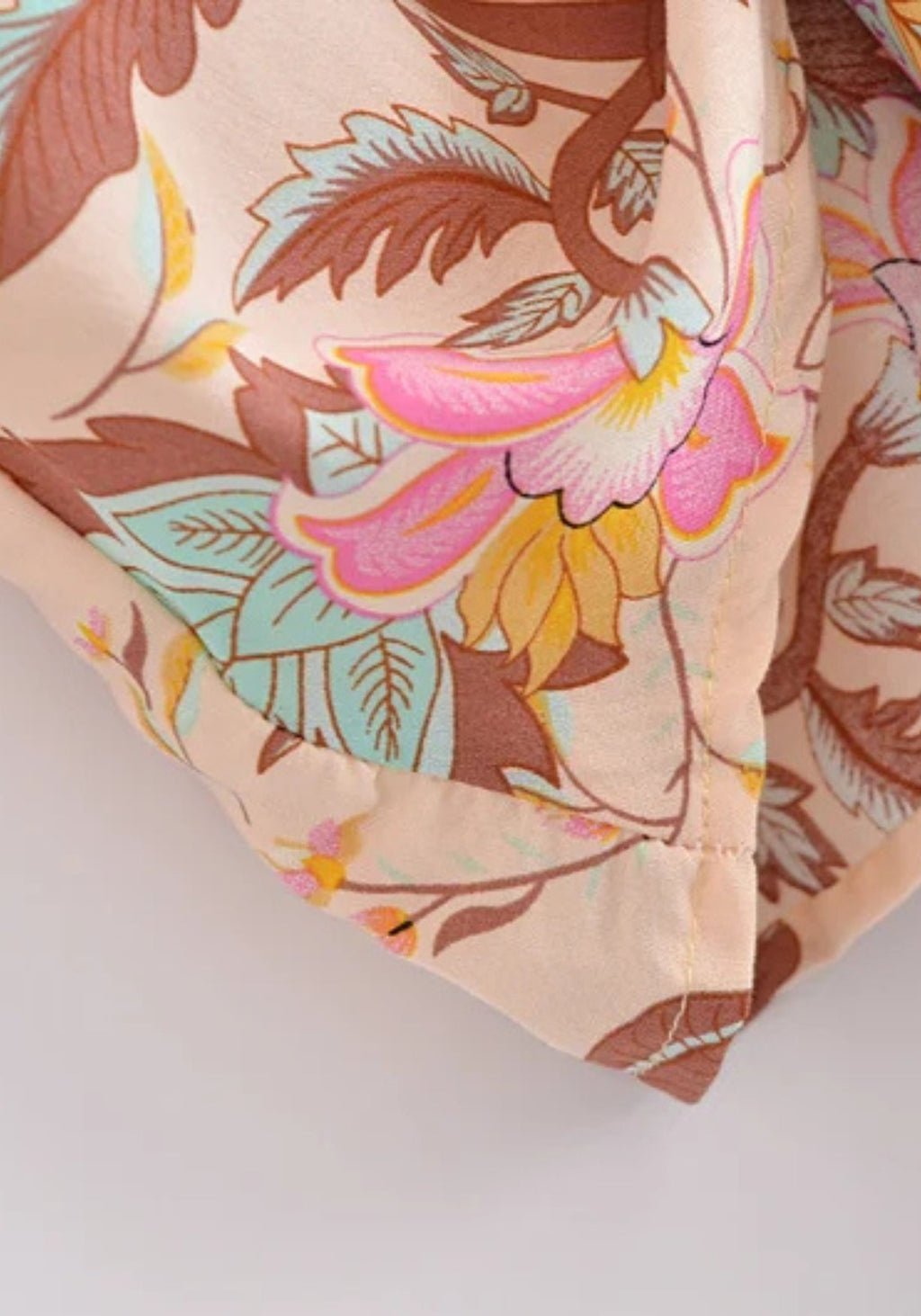 Kimono Femme Imprimé Floral | Aérien et Élégant en Coton Rayonne 2