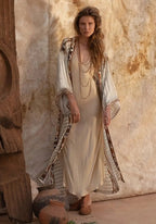 Kimono Femme Long en Rayonne | Élégant et Bohème pour l'Été 0