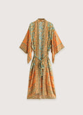 Kimono Femme Orange | Élégant Vêtement Japonais Traditionnel 0