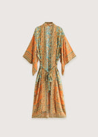 Kimono Femme Orange | Élégant Vêtement Japonais Traditionnel 0