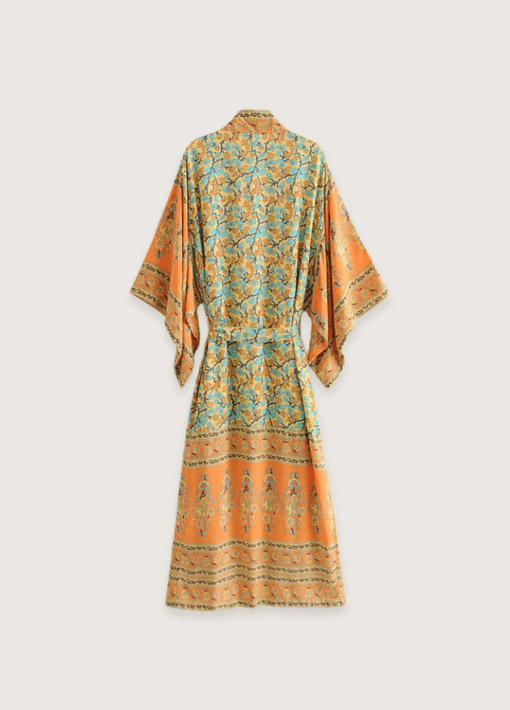 Kimono Femme Orange | Élégant Vêtement Japonais Traditionnel 1