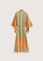 Kimono Femme Orange | Élégant Vêtement Japonais Traditionnel 1