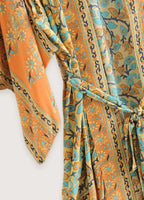 Kimono Femme Orange | Élégant Vêtement Japonais Traditionnel 2