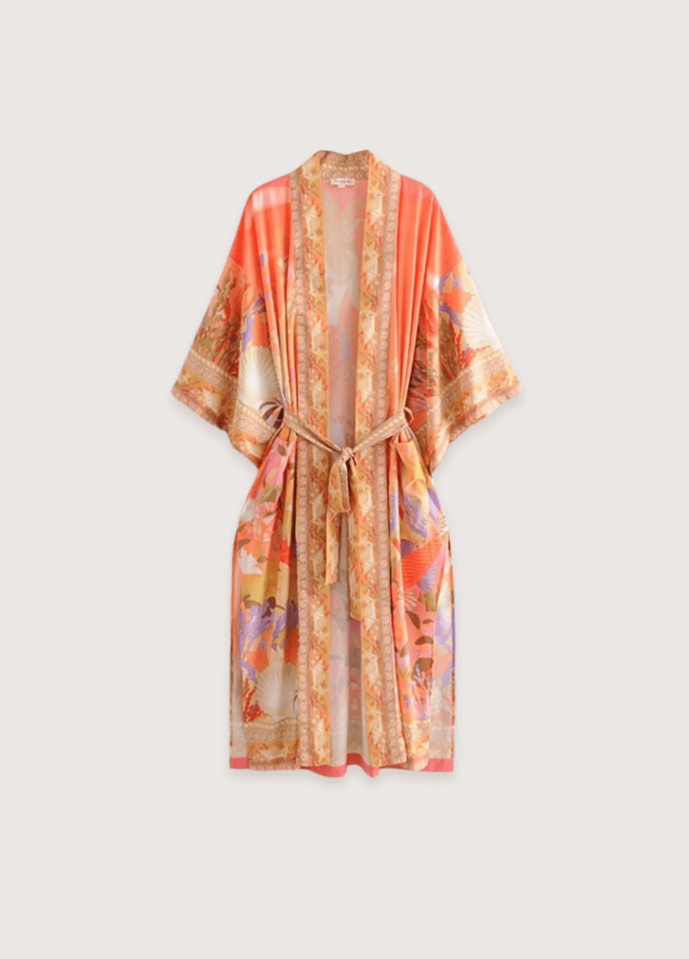Kimono Femme Polyester Long | Élégant et Coloré Vêtement d'Été 0