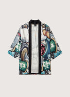 Kimono Femme Polyester | Original Kawaii Panda Design | Confortable et Distinctif 1