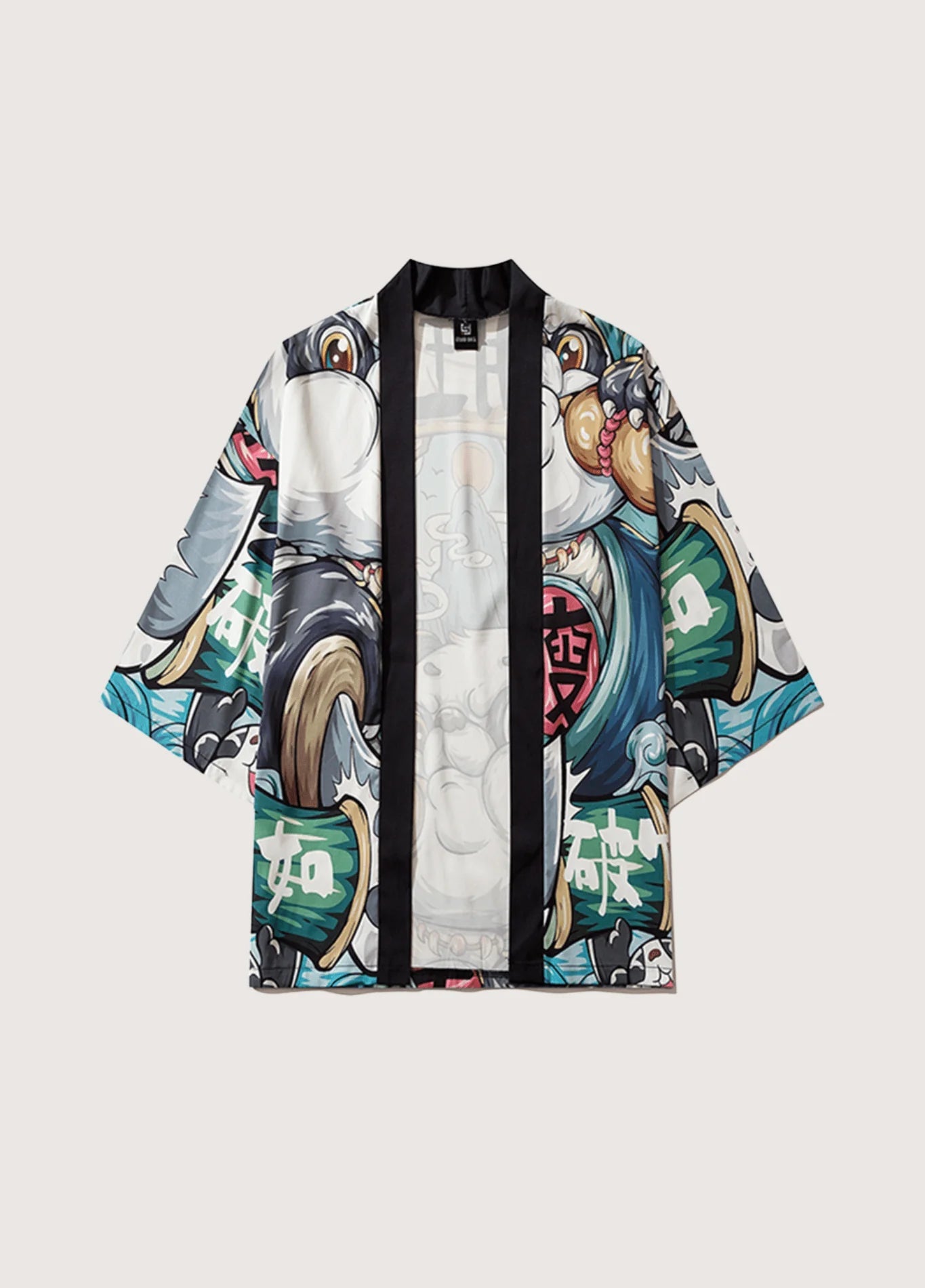 Kimono Femme Polyester | Original Kawaii Panda Design | Confortable et Distinctif 1
