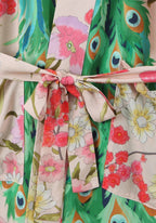 Kimono Femme Rayonne Long | Élégant Motif Floral Coloré Pour Été 4