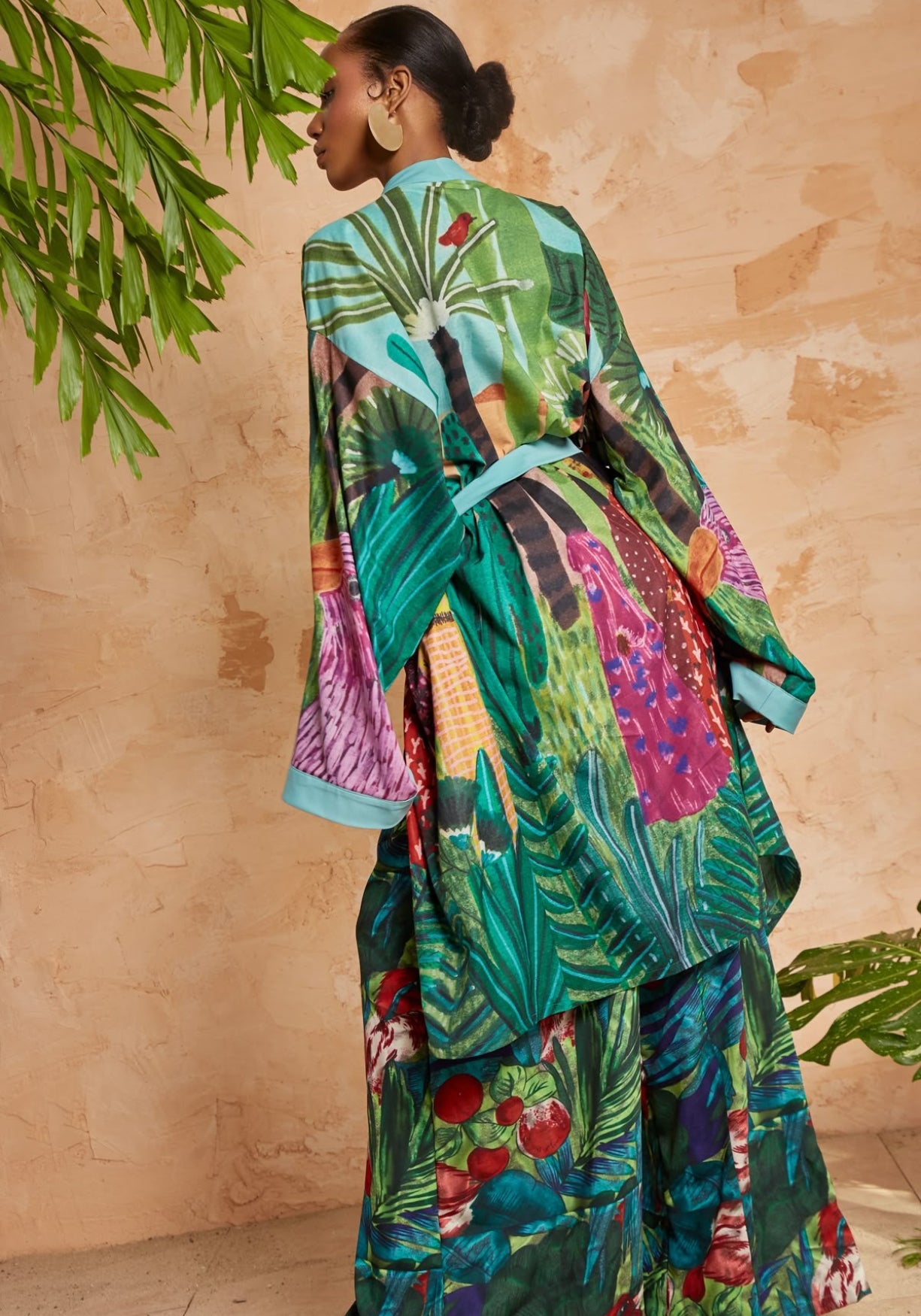 Kimono Femme Tropical Long | Élégant Léger Kimono Plage Été 8