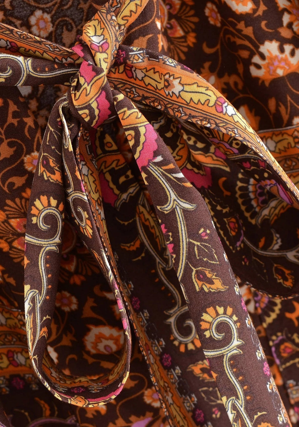 Kimono Femme Viscose Court | Élégant Boho à Imprimé Floral et Baroque 4