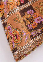 Kimono Femme Viscose Court | Élégant Boho à Imprimé Floral et Baroque 5