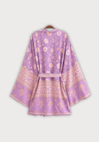Kimono Femme Viscose Court | Élégant Imprimé Floral Léger pour Été 1